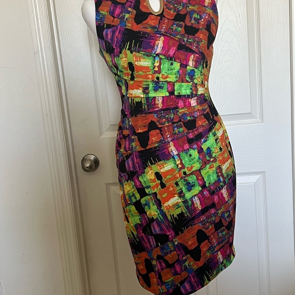 Joseph Ribkoff Multicolor Abstract Dress - Picture 2 of 5